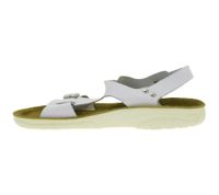 Slip-resistant HSM women's work sandals, ESD-compatible, genuine leather shoes, SRA protection class, mules, professional shoes, factory second-hand, B-grade, medical shoes, white