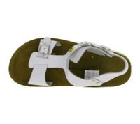Slip-resistant HSM women's work sandals, ESD-compatible, genuine leather shoes, SRA protection class, mules, professional shoes, factory second-hand, B-grade, medical shoes, white