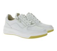 Baskets élégantes CAPRICE pour femme en cuir de haute qualité - Modèle CAP Climo FB, disponible en blanc uni ou en version bicolore blanc/multicolore