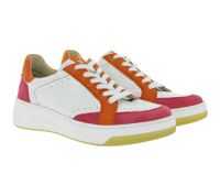 Baskets élégantes CAPRICE pour femme en cuir de haute qualité - Modèle CAP Climo FB, disponible en blanc uni ou en version bicolore blanc/multicolore