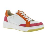 Baskets élégantes CAPRICE pour femme en cuir de haute qualité - Modèle CAP Climo FB, disponible en blanc uni ou en version bicolore blanc/multicolore