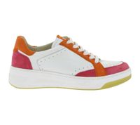 Baskets élégantes CAPRICE pour femme en cuir de haute qualité - Modèle CAP Climo FB, disponible en blanc uni ou en version bicolore blanc/multicolore