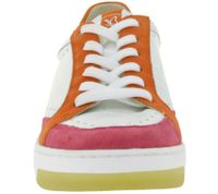 Baskets élégantes CAPRICE pour femme en cuir de haute qualité - Modèle CAP Climo FB, disponible en blanc uni ou en version bicolore blanc/multicolore