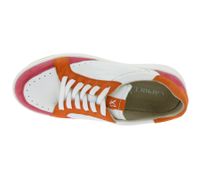 Baskets élégantes CAPRICE pour femme en cuir de haute qualité - Modèle CAP Climo FB, disponible en blanc uni ou en version bicolore blanc/multicolore