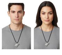 Collana con ciondolo a forma di meta-lupo di HBO Game of Thrones, articolo per fan, gioielli di moda, XT0085, argento