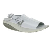 Rutschhemmende hsm Damen Arbeits-Pantoletten Echtleder-Schuhe SRA-Schutzklasse Sandalen Berufsschuhe Factory Second B-Ware Arzt-Schuhe Weiß
