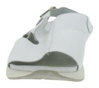 Rutschhemmende hsm Damen Arbeits-Pantoletten Echtleder-Schuhe SRA-Schutzklasse Sandalen Berufsschuhe Factory Second B-Ware Arzt-Schuhe Weiß
