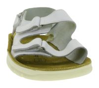 Slip-resistant HSM men's work sandals, ESD-safe, genuine leather shoes with SRA protection class, mules, professional shoes, factory second-hand, B-grade, medical shoes, white