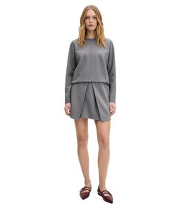 Flared Women's Mini Skirt Punto di Roma Business Skirt 914452 Gray