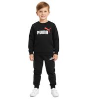 Ensemble de jogging PUMA confortable pour enfants (garçons et filles), 2 pièces : pantalon de jogging en molleton, pull col rond, en coton, réf. 627915 01 Noir