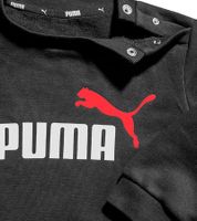 Ensemble de jogging PUMA confortable pour enfants (garçons et filles), 2 pièces : pantalon de jogging en molleton, pull col rond, en coton, réf. 627915 01 Noir