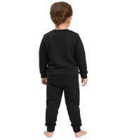 Ensemble de jogging PUMA confortable pour enfants (garçons et filles), 2 pièces : pantalon de jogging en molleton, pull col rond, en coton, réf. 627915 01 Noir