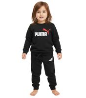 Ensemble de jogging PUMA confortable pour enfants (garçons et filles), 2 pièces : pantalon de jogging en molleton, pull col rond, en coton, réf. 627915 01 Noir
