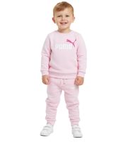 Comfortable PUMA Kids' Jogging Suit for Boys and Girls, 2-Piece Set: Sweat Joggers and Crew Neck Sweater, Cotton Set 627915 in Black or Pink