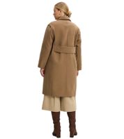 praktischer 2-in-1 Damen Mantel mit abnehmbaren Ärmeln Herbst-Weste nachhaltiger Flauschmantel 966584 Walnuss-Braun