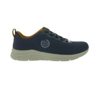 bugatti Herren Low-Top Sneaker Schnür-Schuhe mit Label-Logo City-Schuhe 345-AFA15-6900 Blau