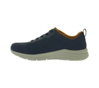 bugatti Herren Low-Top Sneaker Schnür-Schuhe mit Label-Logo City-Schuhe 345-AFA15-6900 Blau
