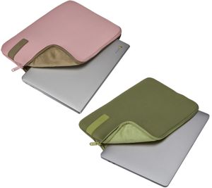 High-quality Case Logic MacBook Pro sleeve with memory foam, 13-inch laptop case, olive green or pink