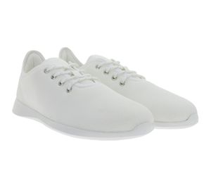 Breathable GROUNDIES Balance 2.0 Men's Low-Top Sneakers with TrueSense Sole, Lace-Up Shoes, GND-230259-02, White