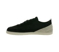 urbane GROUNDIES Barfußschuhe Zurich Herren Low-Top Echtleder Sneaker mit TrueSense Sohle Schnür-Schuhe GND-270260-01 Schwarz/Beige