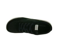 urbane GROUNDIES Barfußschuhe Zurich Herren Low-Top Echtleder Sneaker mit TrueSense Sohle Schnür-Schuhe GND-270260-01 Schwarz/Beige