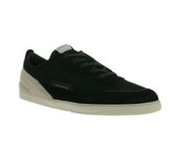 urbane GROUNDIES Barfußschuhe Zurich Herren Low-Top Echtleder Sneaker mit TrueSense Sohle Schnür-Schuhe GND-270260-01 Schwarz/Beige