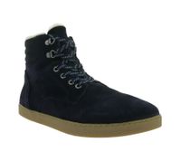 Botas de senderismo GROUNDIES Vancouver, duraderas y de cuero genuino para hombre, con TrueSense y lana de oveja, GND-220242-07, azul marino.