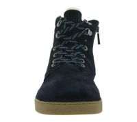 Botas de senderismo GROUNDIES Vancouver, duraderas y de cuero genuino para hombre, con TrueSense y lana de oveja, GND-220242-07, azul marino.