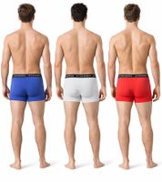 Lot de 3 boxers Le Coq Sportif Basic pour homme, en coton, gris/bordeaux/noir ou rouge/gris clair/bleu