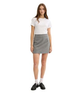 modischer Damen Hosen-Rock Business-Rock mit Nadelstreifen und Schlitz 966396 Grau