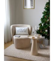 Kunstfell-Teppich mit weicher Oberfläche Wohnzimmer-Teppich Wohnaccessoire Dekoteppich 928775 Hell-Beige