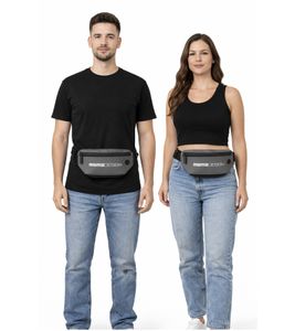 Momo Design Fanny Pack, Practical Shoulder Bag with Logo, Belt Bag P510114 Gray