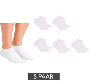 Lot de 5 paires de chaussettes CAPPUCCINO ITALIA pour femme et homme, modèle PC 101B, blanches