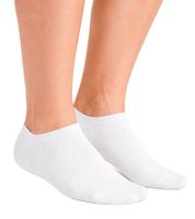 5 Paar CAPPUCCINO ITALIA Damen & Herren Bambus-Sneaker-Socken Kurzsocken PC 101B Weiß