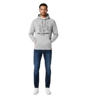 Sweat à capuche Helly Hansen Manchester Graphic pour homme, en coton doux, 300 g/m², réf. 78380, gris ou orange