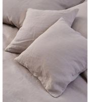 Set di 2 federe in lino, 40x40 cm, arredo casa, 955078 Grigio