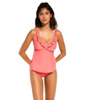 Elegante conjunto de tankini de 2 piezas para mujer - Trajes de baño de moda para la playa y el verano 960303 Naranja