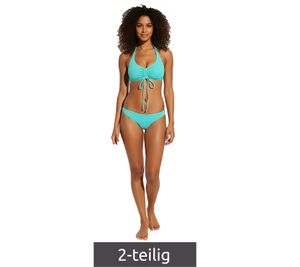 Ensemble bikini 2 pièces femme turquoise avec soutien-gorge et bas rembourrés, idéal pour la plage et l'été (réf. 979250)