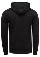 Felpa con cappuccio da uomo moderna con stampe a stelle sulle maniche, felpa con cappuccio e tasca a marsupio, maglione 19138, nero