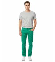 Pantaloni chino da uomo, vestibilità regolare, classici, in tessuto, casual, da lavoro, 7551, verde