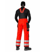Salopette de travail d'hiver imperméable Helly Hansen Alna 2.0 pour homme, avec technologie HellyTech, pantalon d'hiver, pantalon de travail, classe de protection 71491-169, orange/noir