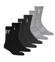 6 paia di calzini da uomo SCOTCH & SODA in spugna, modello a mezza gamba, casual o elegante, taglia 41-46 (UE) SS43513-001, neri, grigi e grigio scuro
