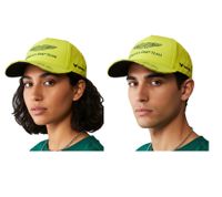 Formula 1 Aston Martin F1 BOSS Baseball-Cap Saison 2024 Fan-Cap Snapback Lance Stroll oder Fernando Alonso Grün, Weiß oder Neongelb