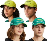 Formula 1 Aston Martin F1 BOSS Baseball Cap Season 2024 Fan Cap Snapback Lance Stroll or Fernando Alonso Green, White, or Neon Yellow