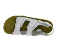 Slip-resistant hsm men's work sandals, ESD-compatible, genuine leather shoes with SRC protection class, clogs, professional shoes, factory second-hand, B-grade, medical shoes, white