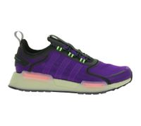 Sporty adidas NMD_V3 Sneakers, Sustainable Running Shoes for Men and Women with BOOST Cushioning, GW3062 Purple/Black/Green