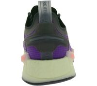 Sporty adidas NMD_V3 Sneakers, Sustainable Running Shoes for Men and Women with BOOST Cushioning, GW3062 Purple/Black/Green