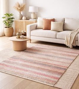 Tappeto in stile vintage, tappeto per soggiorno, complemento d'arredo, tappeto decorativo 926728 Marrone/Beige/Rosso