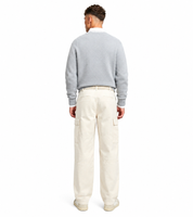 Jeans cargo da uomo alla moda - Pantaloni casual con tasche multiple, modello a 4 o 2 tasche, beige
