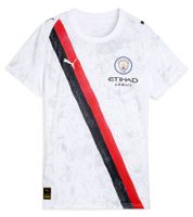 Offizielle PUMA Manchester City Damen Trikot Langarm oder Kurzarm nachhaltiges Premier League Fußball-Shirt T-Shirt Longsleeve in Weiß, Orange, Blau, Rot, Grau oder Braun